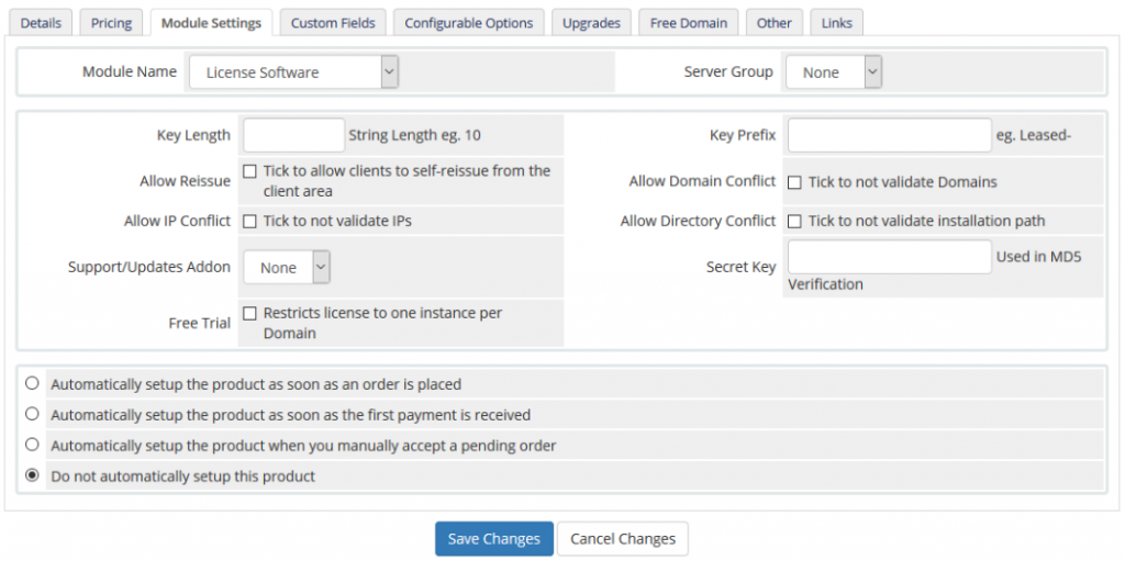Licensing Addon