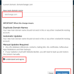 Domain Changer Add the domain to change