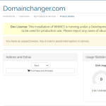 Domain Changer Clientarea domain change Sidebar