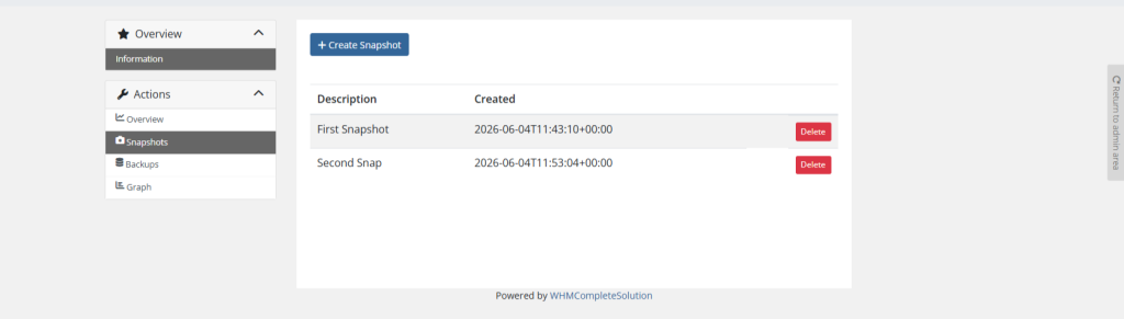 Vultr VPS Snapshot